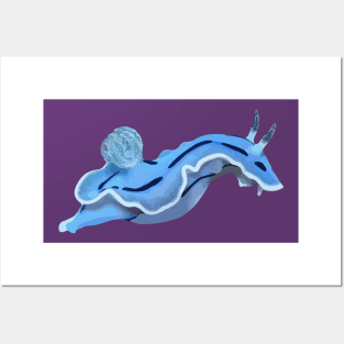 Blue Sea Slug Posters and Art